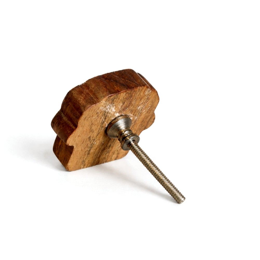 Kids Handmade Acacia Wood Sheep Drawer Knob